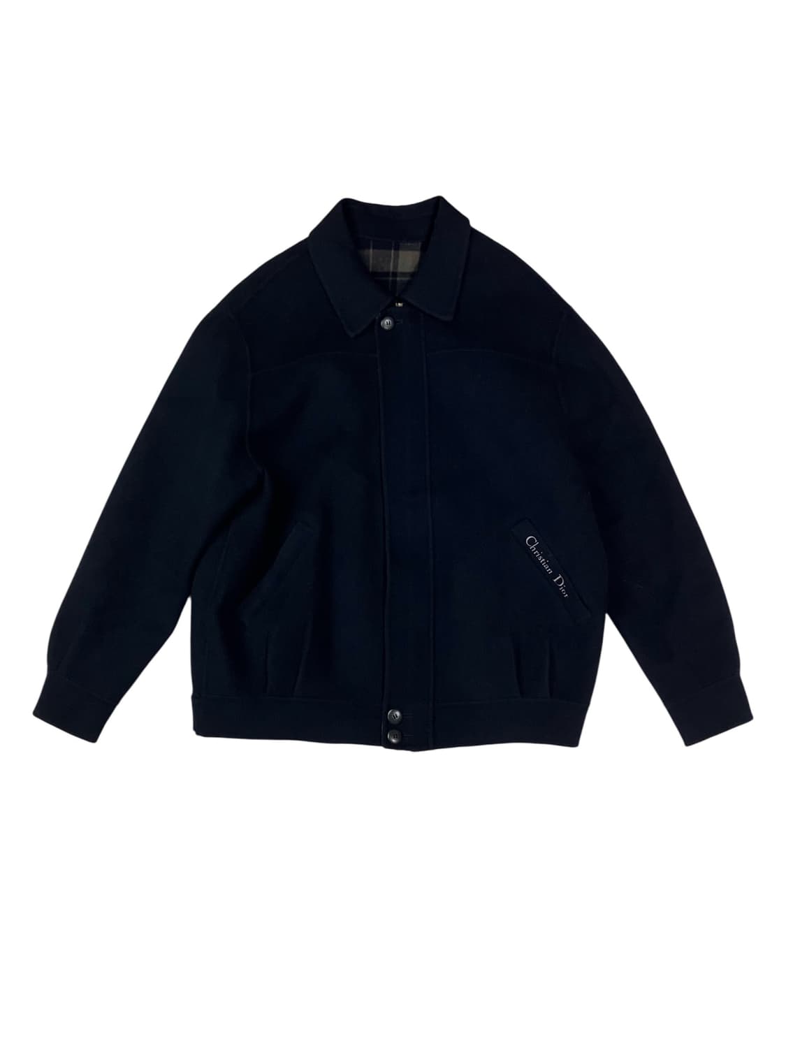 크리스찬 디올 네이비 모직 숏 코트 100 상품이미지3