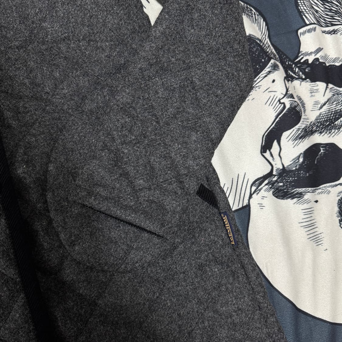 라벤햄 울 퀄팅 롱 자켓 6사이즈 xs 상품이미지4