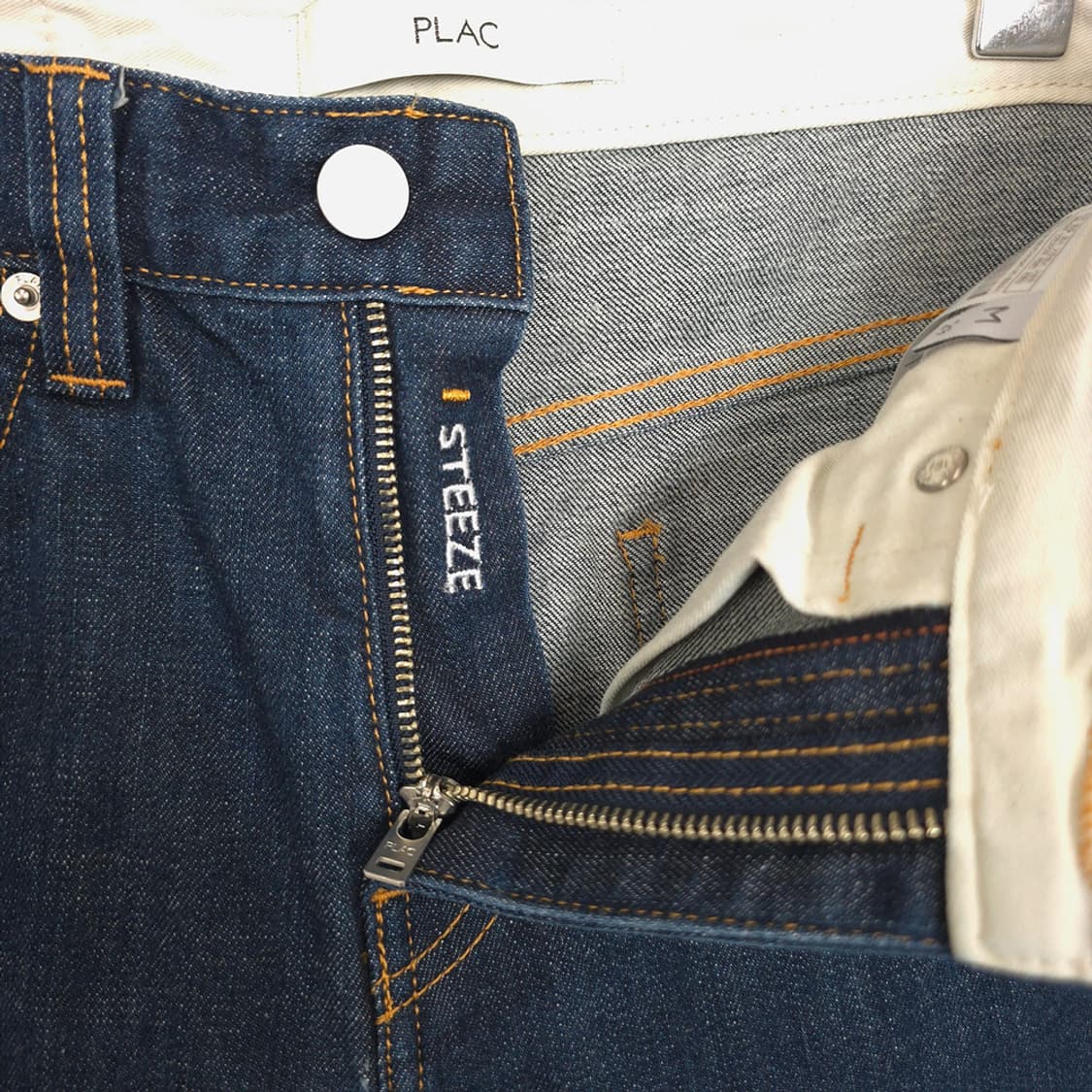 남성 플랙 PLAC 생지 스티즈 천바지 데님팬츠 29 상품이미지7