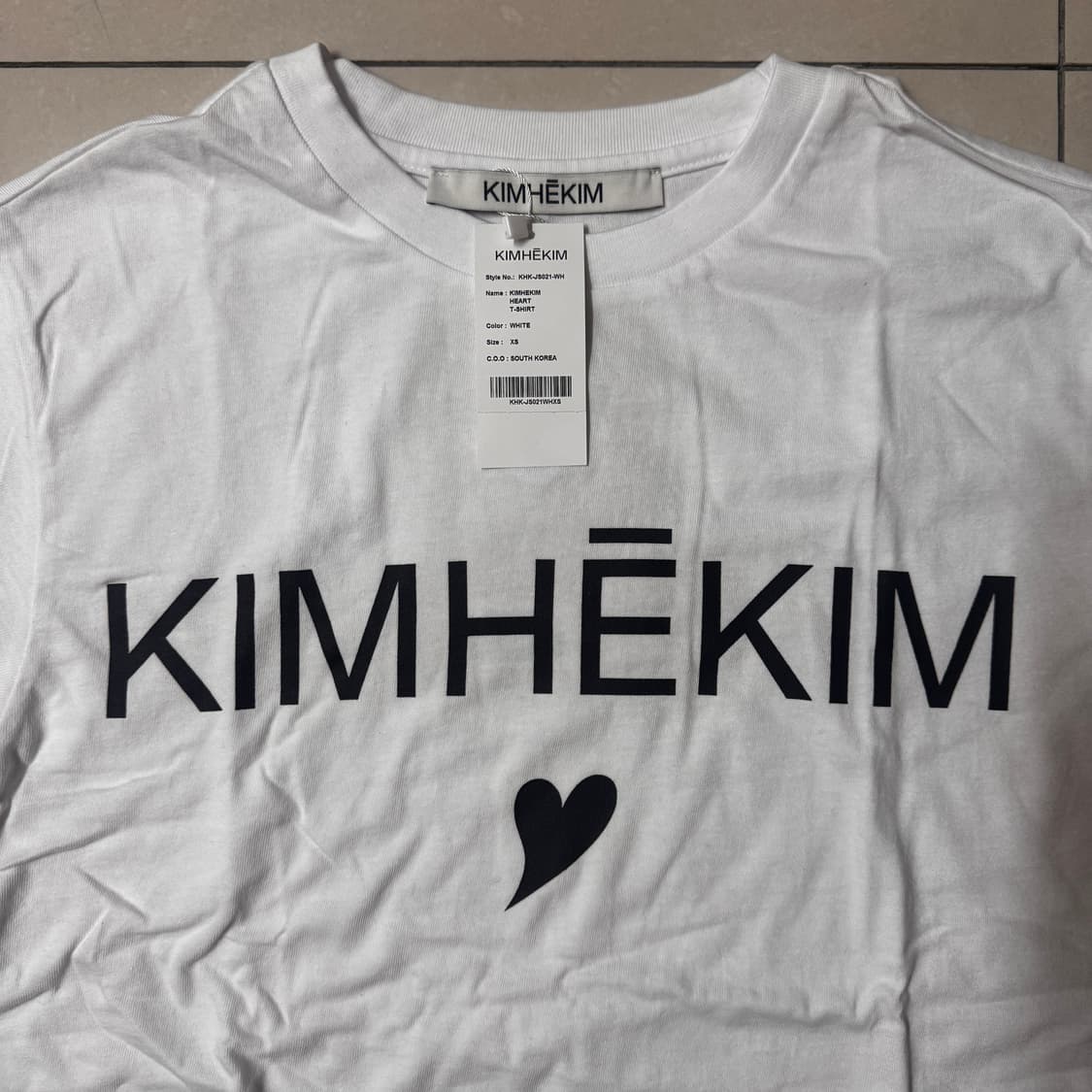 김해김 하트 티셔츠 XS 상품이미지3