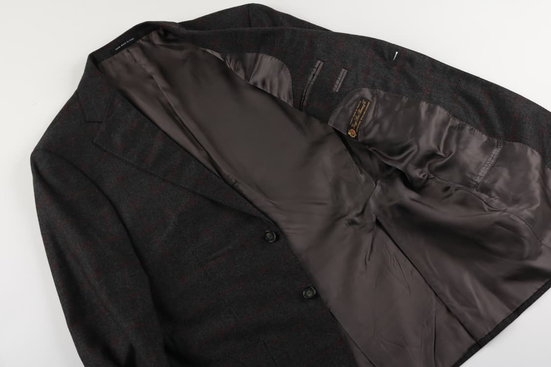 [M] 크리스찬 라크르와 로로피아나 체크 블레이저 (캐시미어 10%) 상품이미지5