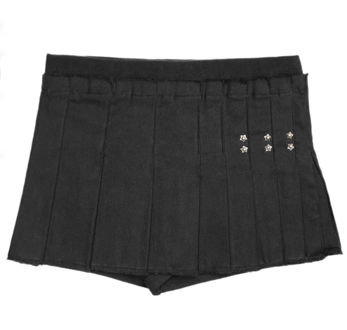 본네 스타 리벳 플리츠 스커트 블랙 m 상품이미지1