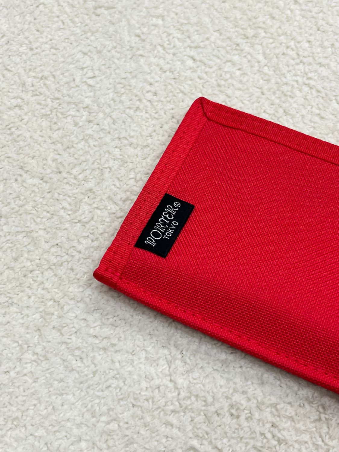 PORTER 포터 아웃사이드 라벨 지갑 레드 상품이미지3