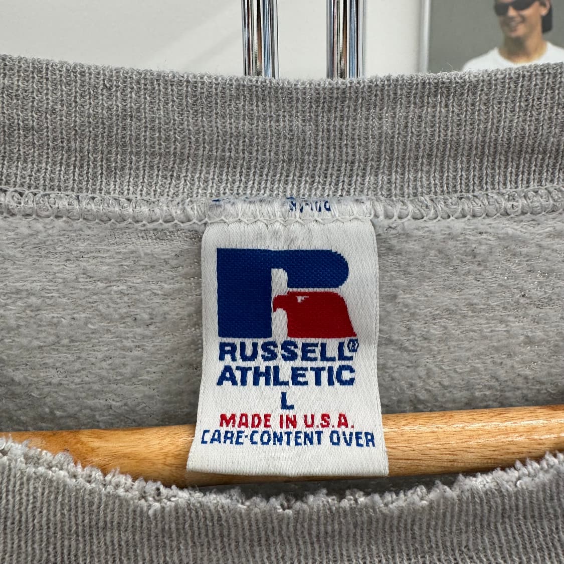 90s 러셀 빈티지 레드윙스 누더기 스웻셔츠 맨투맨 made in USA 상품이미지8