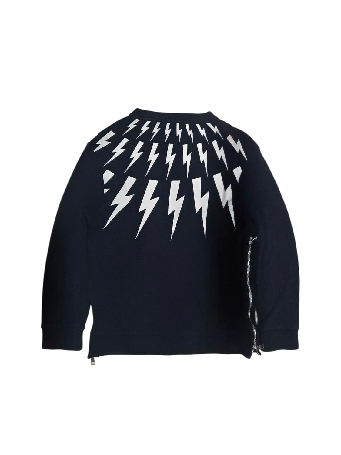 닐바렛 페어아일 라이트닝 볼트 사이드 지퍼 맨투맨 상품이미지2