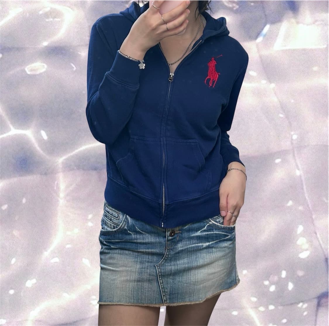 폴로 랄프로렌 빅포니 치프키프 후드집업 딥 블루 네이비 S 상품이미지1