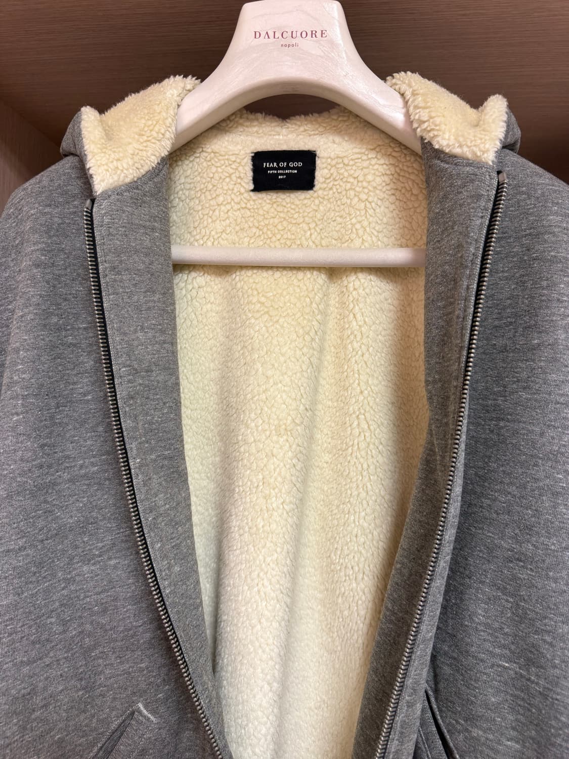 피어오브갓 5th 기모 후드 집업 상품이미지2