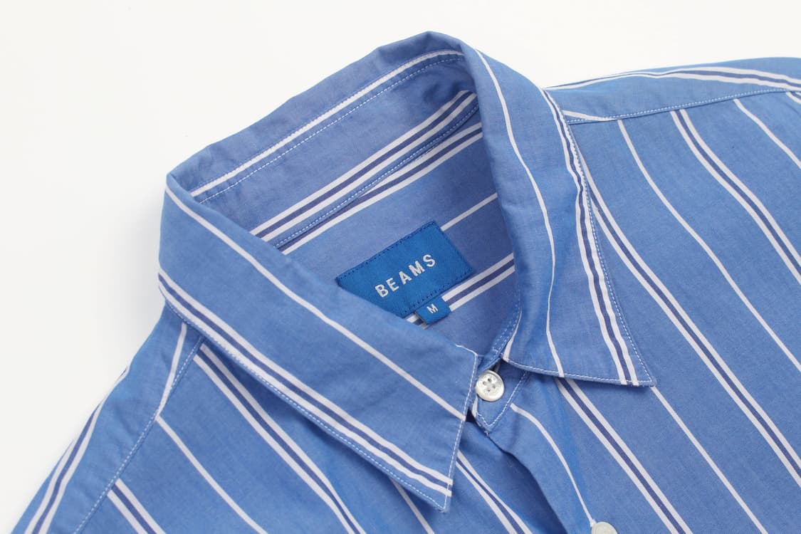 BEAMS Oversized Stripe Half Shirt  상품이미지4