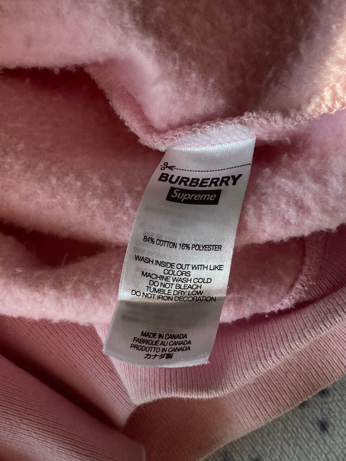슈프림 x 버버리 후드티 (XL) 상품이미지8