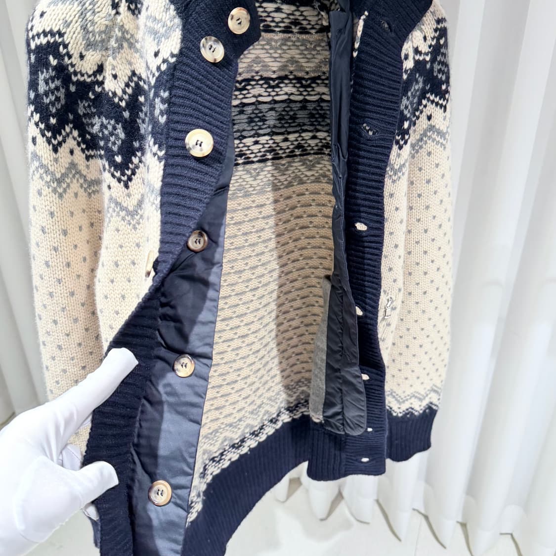 48 / 브루넬로 쿠치넬리 노르딕 캐시미어 집업 상품이미지6