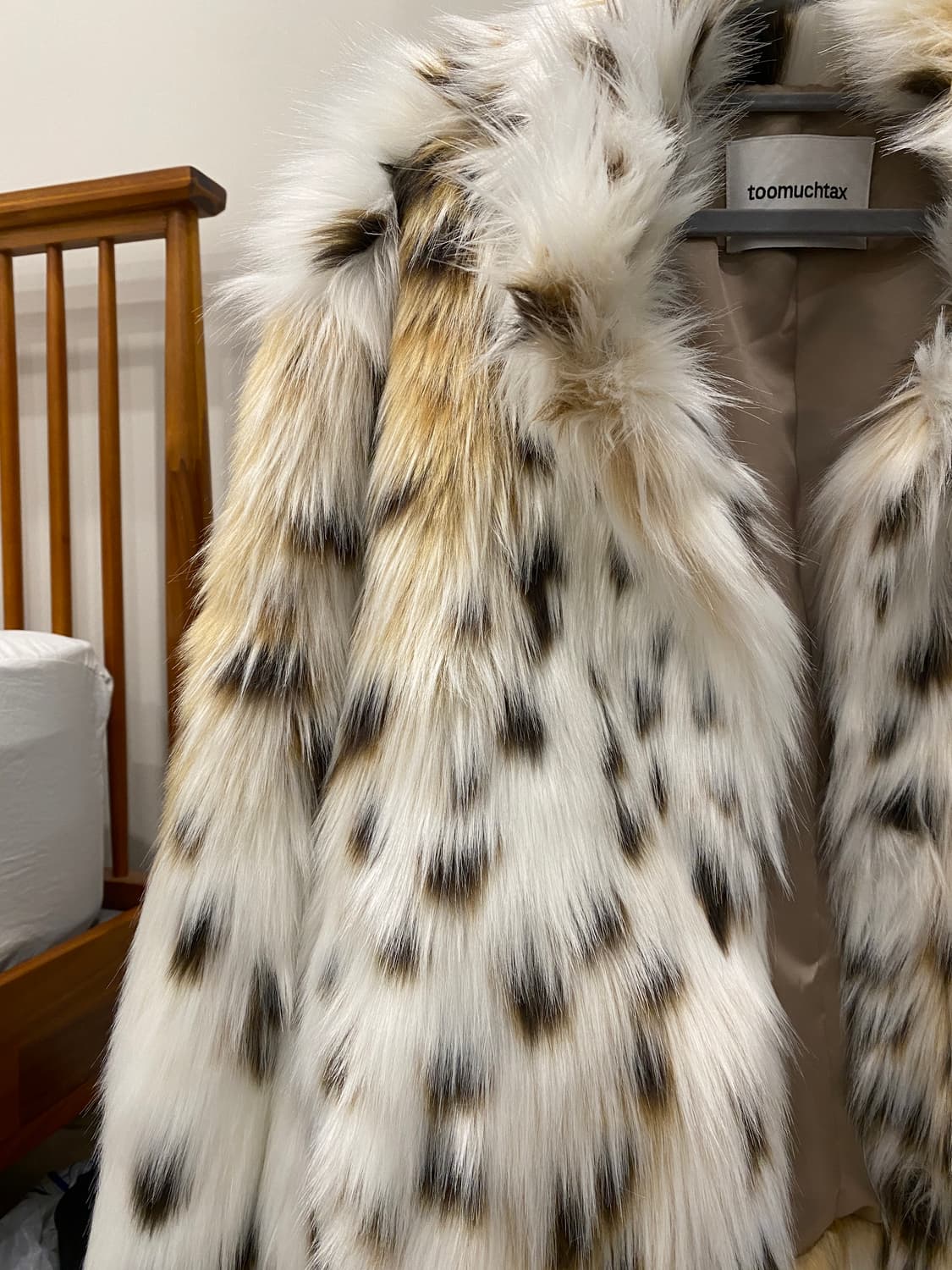 투머치택스 tmt 레오파드 퍼자켓 상품이미지4