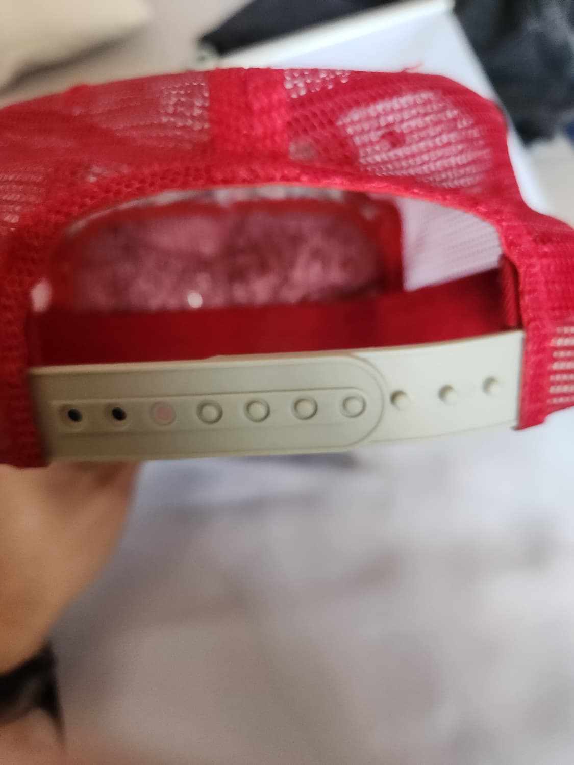 에드하디 스컬 메쉬캡 레드 상품이미지3