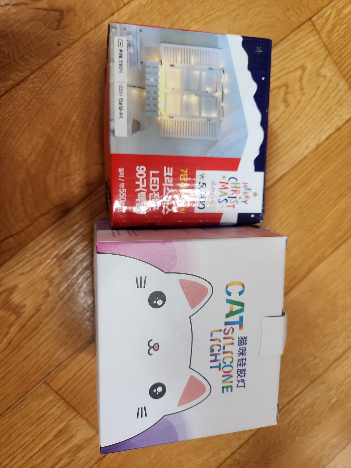 크리스마스 LED 전구 90구 + 고양이 실리콘 무드등 상품이미지2