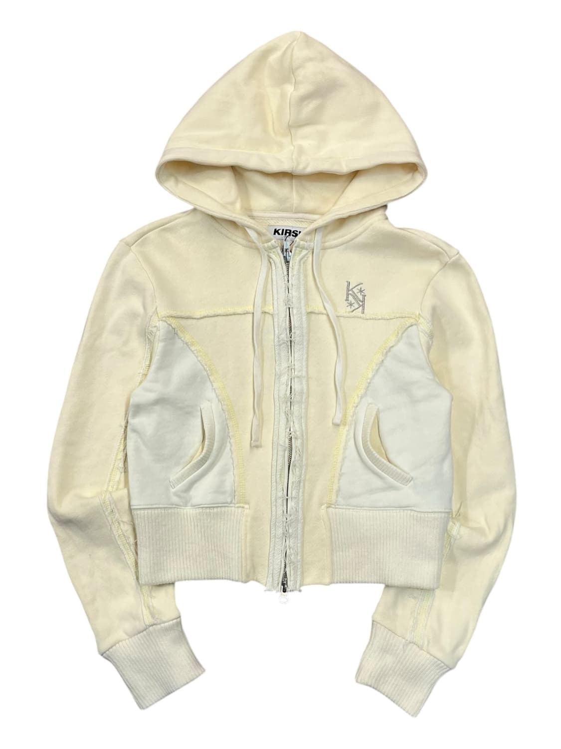 키르시 투웨이 크롭 후드집업 크림 #csz1937 상품이미지3