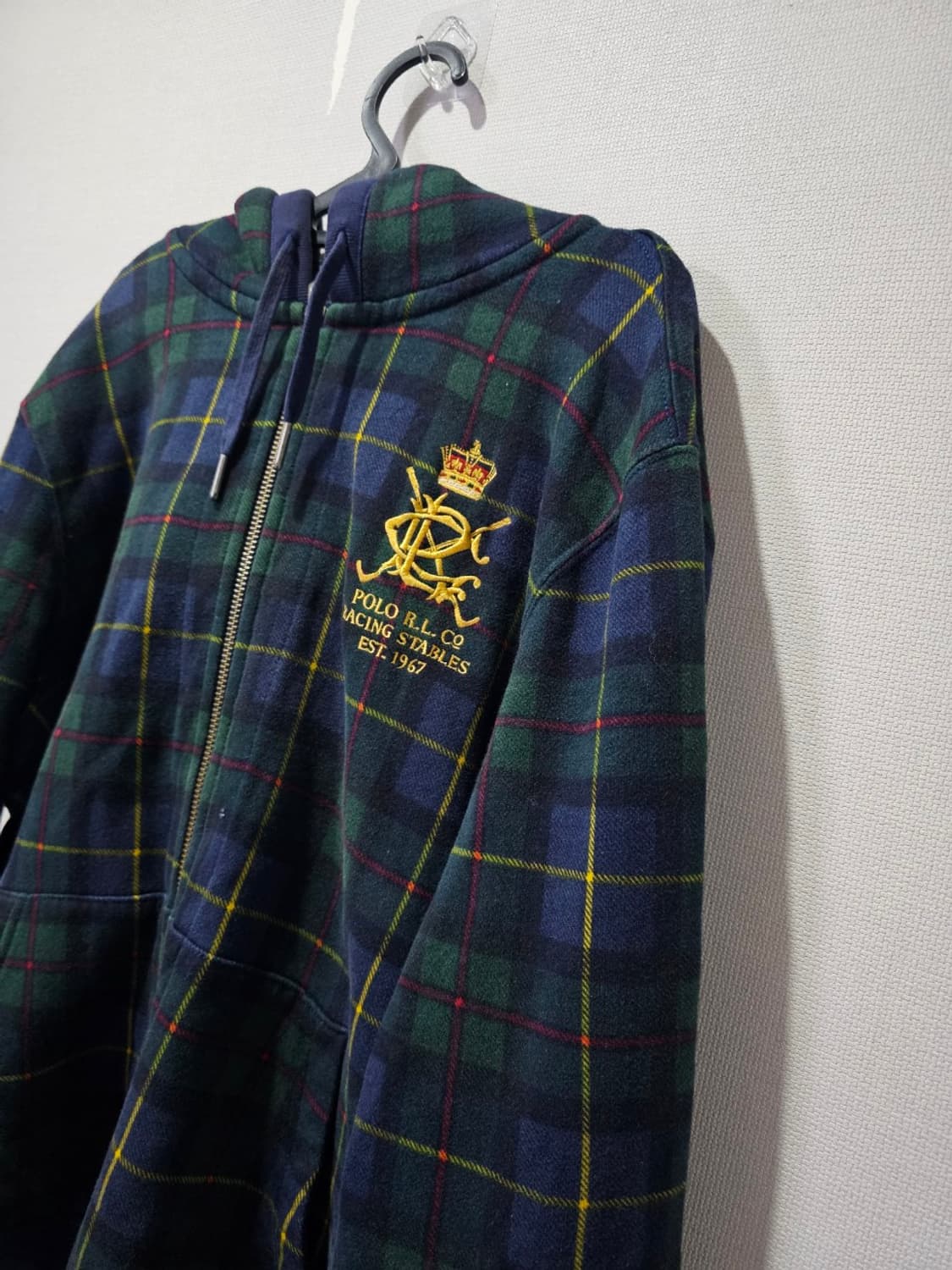 폴로 POLO 빅포니 타탄체크 후드집업 105 / XL 상품이미지2