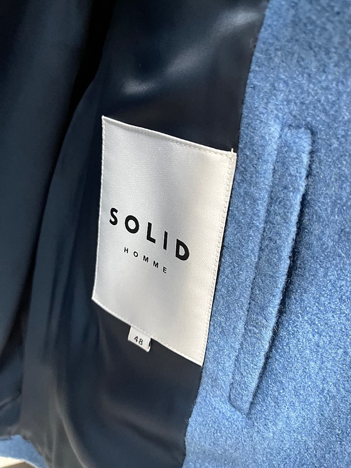 105) 솔리드옴므 백로고 오버 울 트러커  상품이미지9