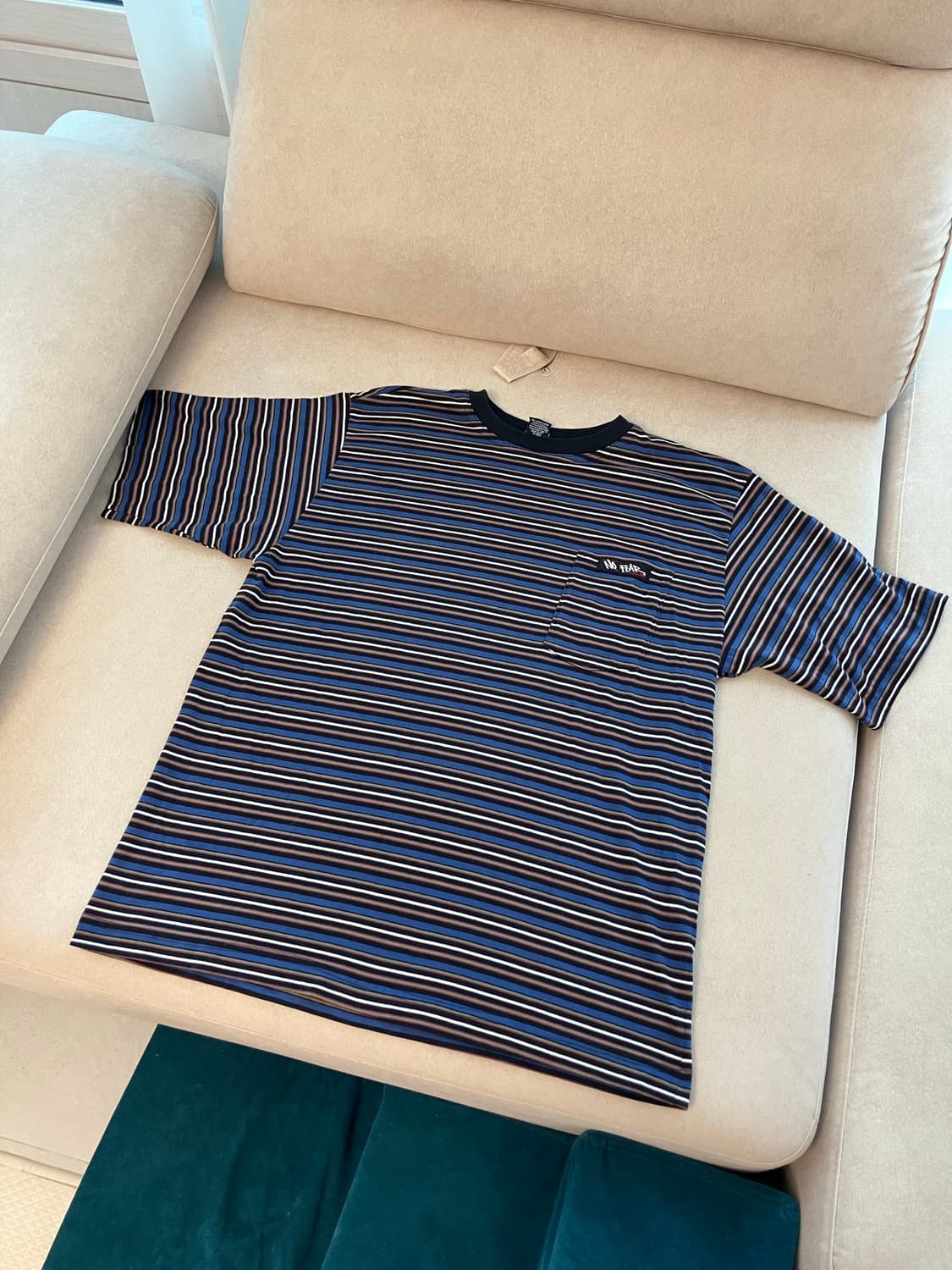 90s No fear stripe pocket T shirts 상품이미지1