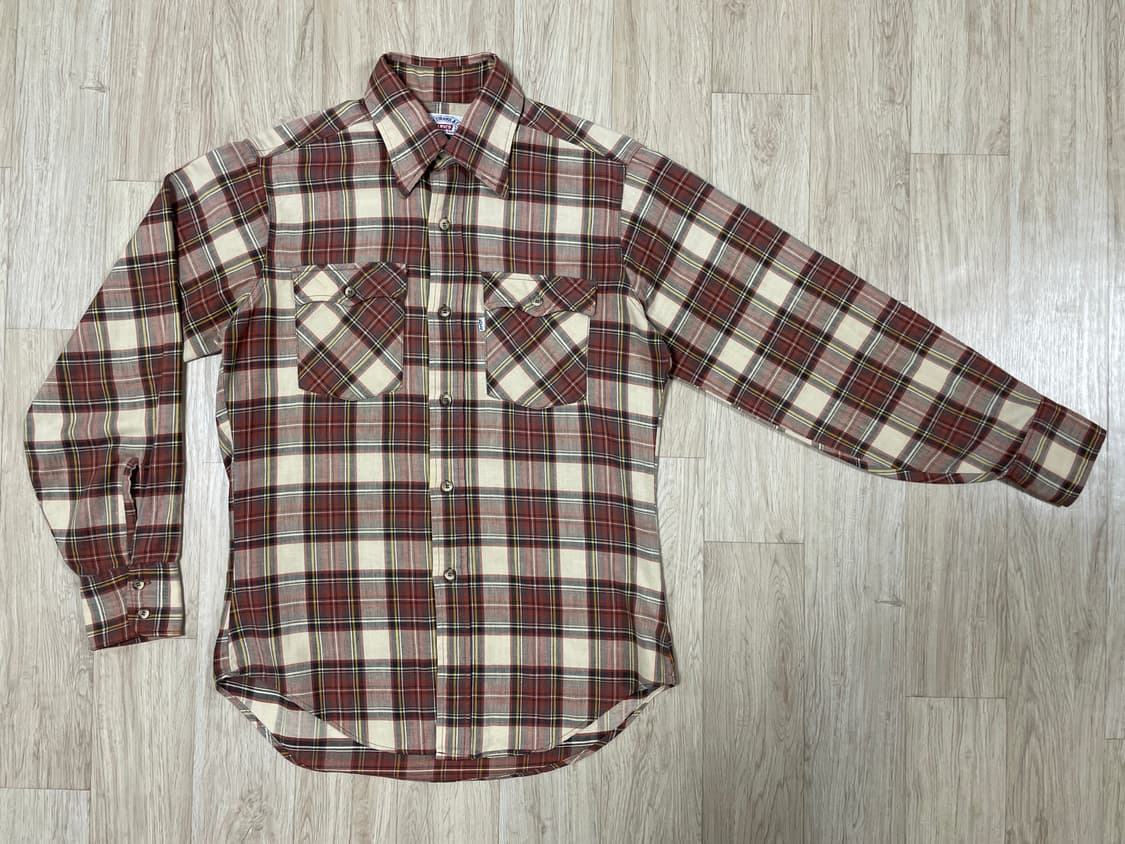 95~100) LVC원판 80's 리바이스 체크 워크셔츠(RRL&폴로) 상품이미지1