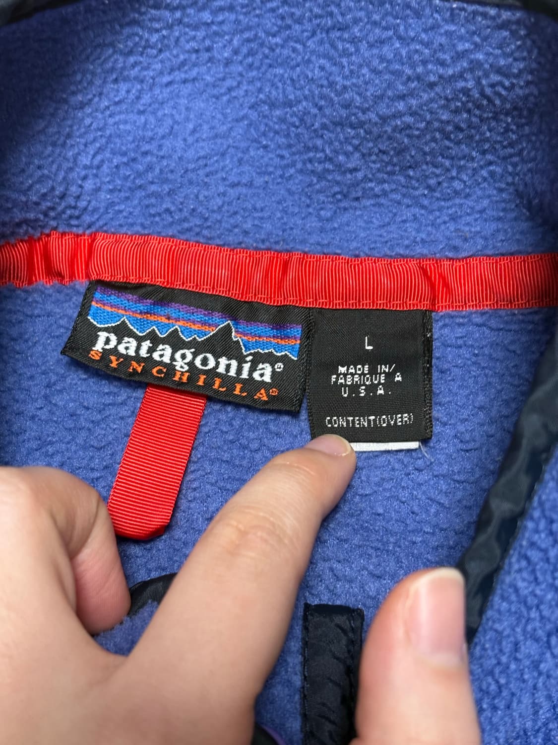 🇺🇸 90s 파타고니아 신칠라 라이트 퍼플 상품이미지4