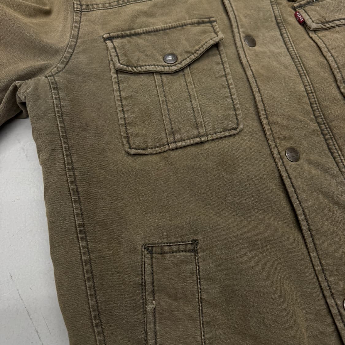 리바이스 가먼트다잉 스톤워싱 투포켓 워크자켓 상품이미지6