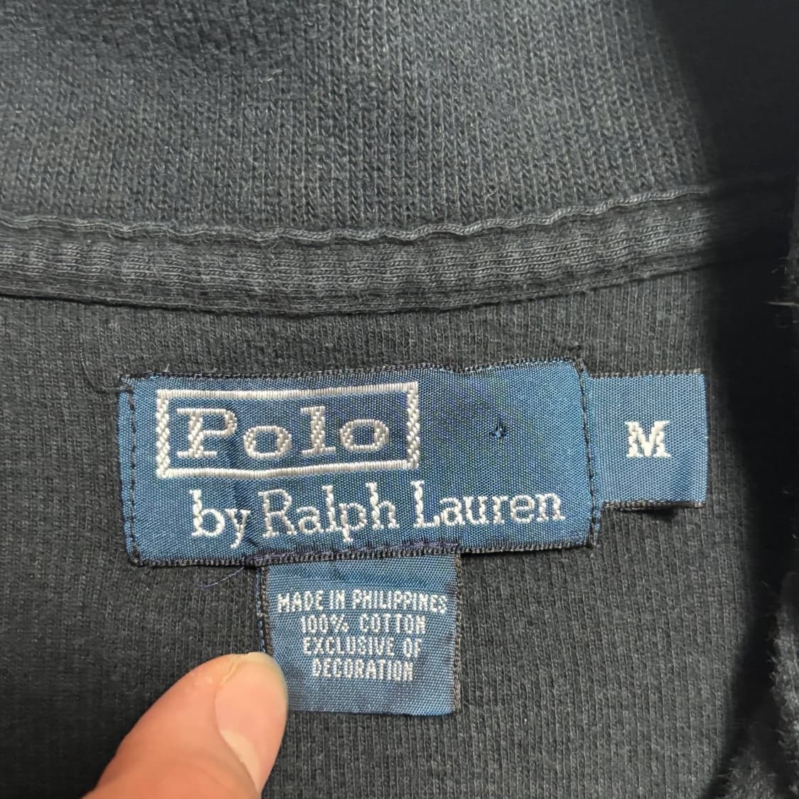 폴로랄프로렌 레드포니 코튼 블랙 니트집업 상품이미지4