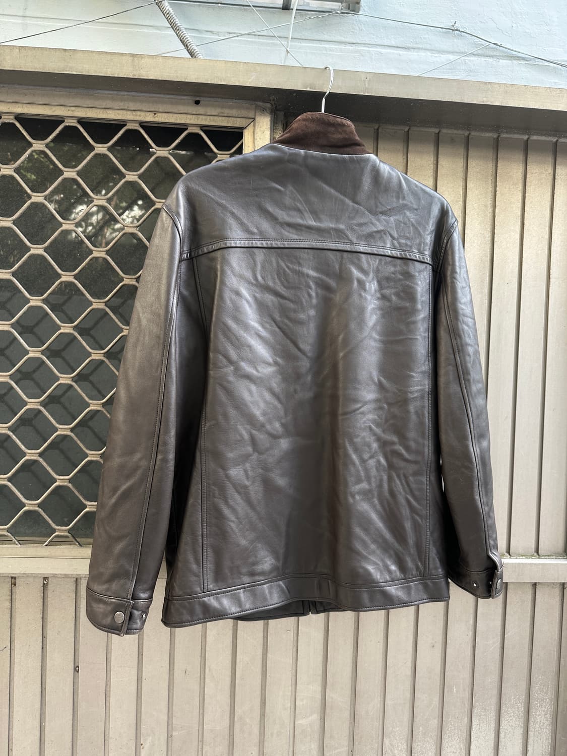 INDIAN suede panels lamb leather jacket 상품이미지8
