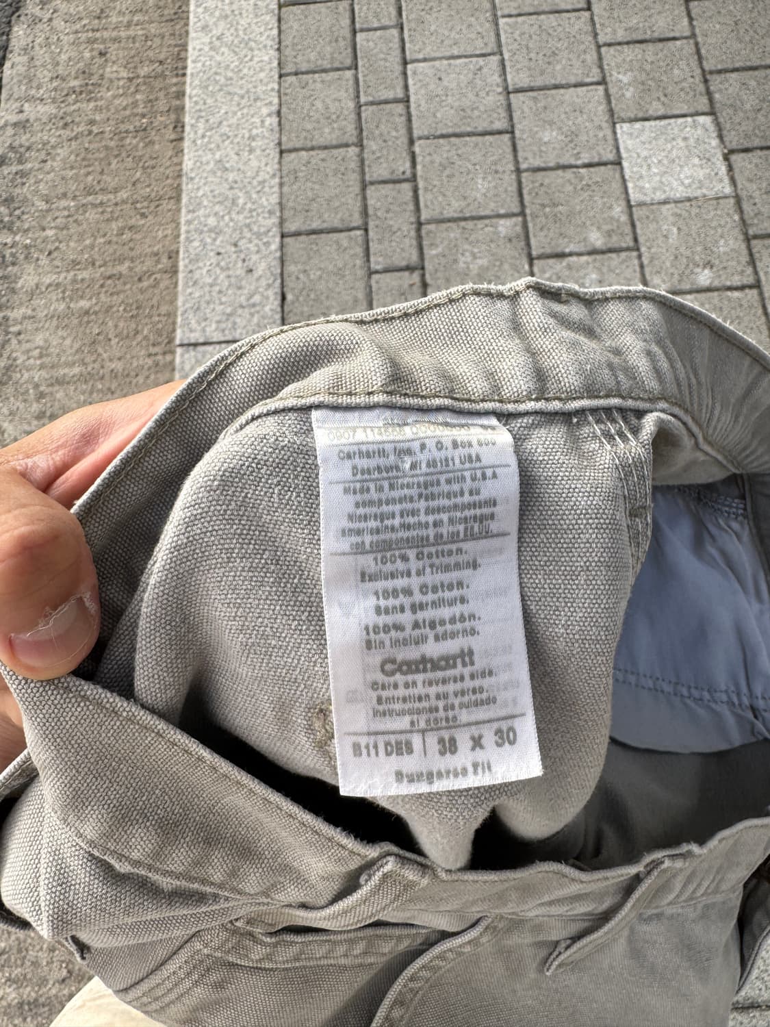 38x30 칼하트 B11 싱글니 카펜터 팬츠 상품이미지3