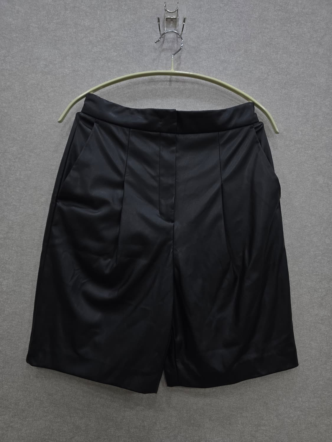 8SECONDS 블랙 레더 쇼츠 상품이미지2