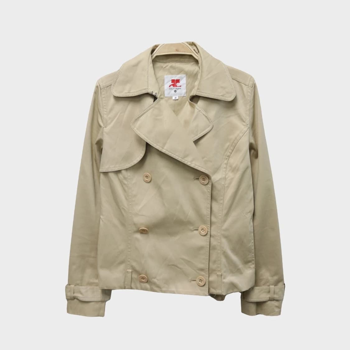 꾸레쥬 오네갸루 숏 트렌치코트  61352 상품이미지1