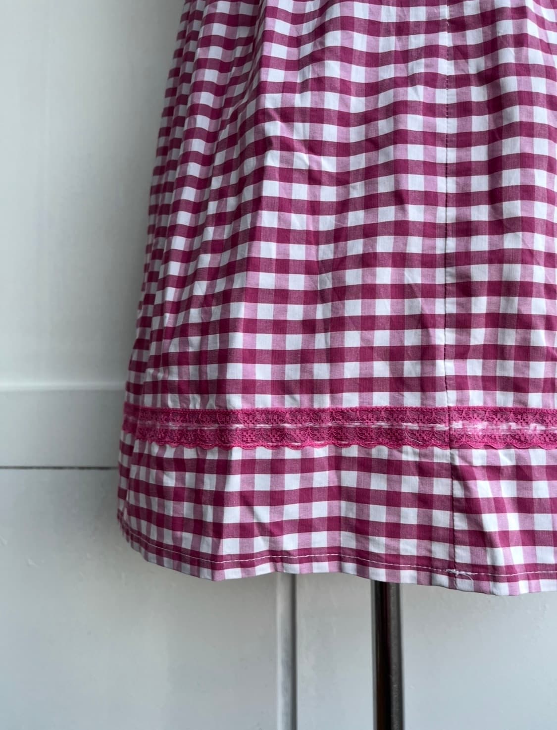 GOLDEN TRACHTEN 핑크 깅엄 디른들 원피스  상품이미지6