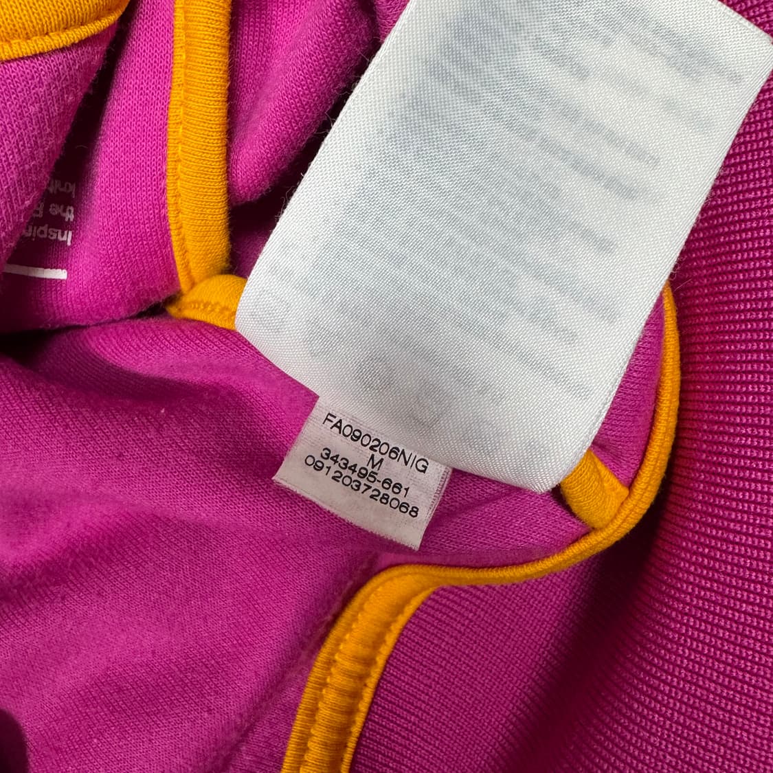 (바배) 나이키 핑크 옐로우 트랙탑 져지 상품이미지5