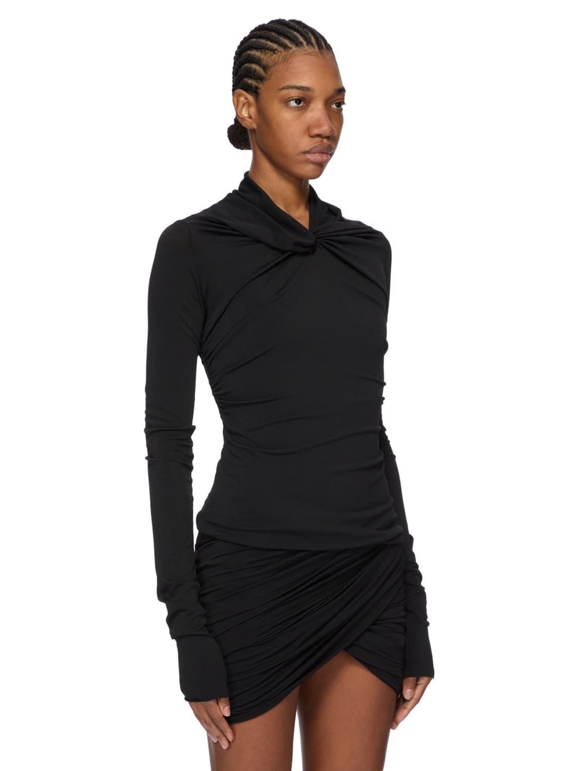 [42,44]릭오웬스 CONCORDIANS 드레이프 탑/블랙 상품이미지3