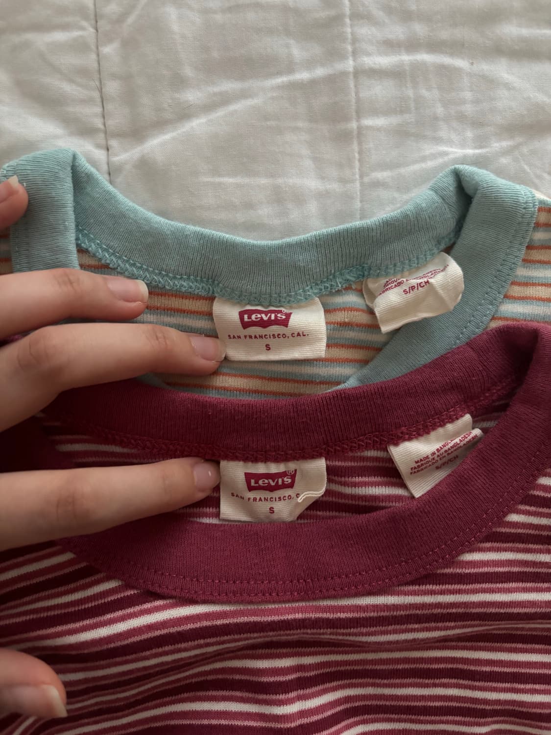 [Levi‘s] 리바이스 스트라이프 세미크롭 티셔츠 상품이미지6