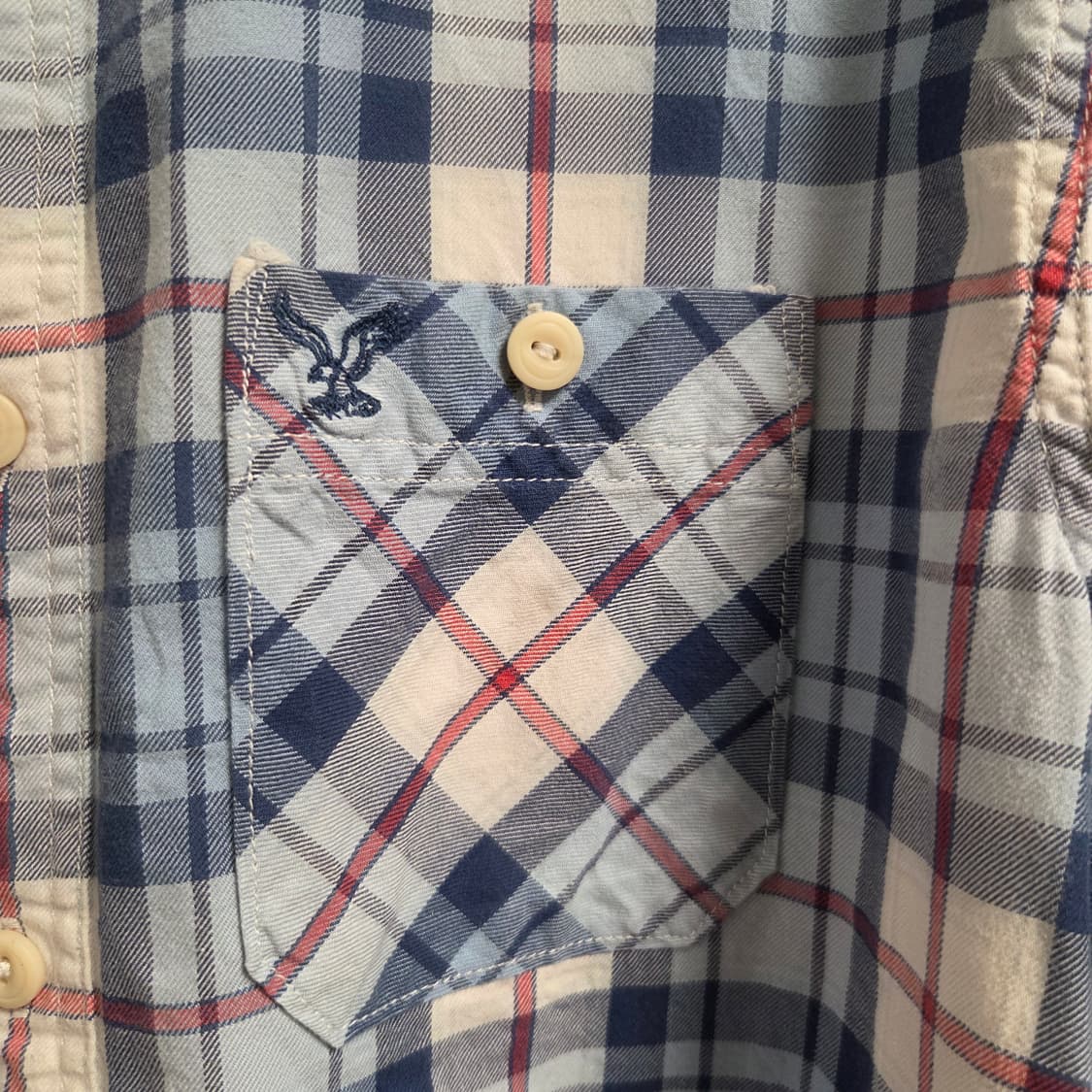 American Eagle 빈티지 체크 셔츠 L(100) 상품이미지4