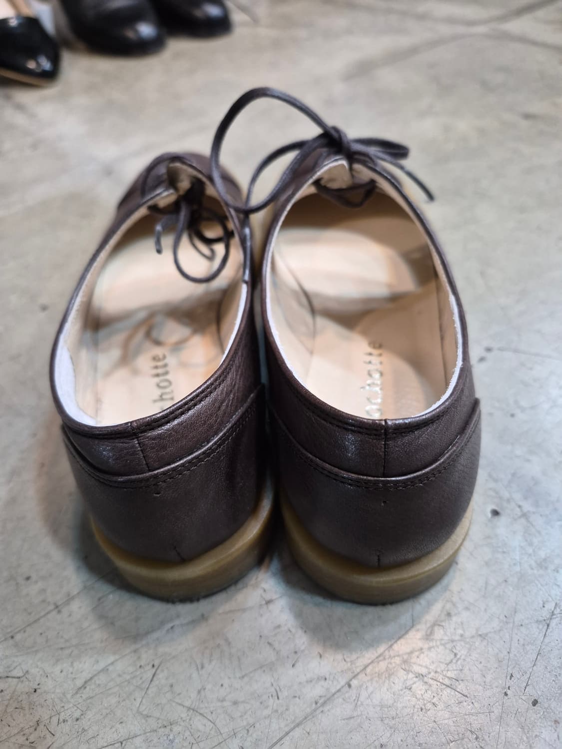 Chocho 초코 브라운 레이스업 단화 상품이미지3