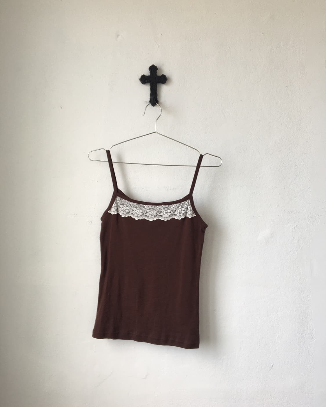 Lace trimming sleeveless 상품이미지2