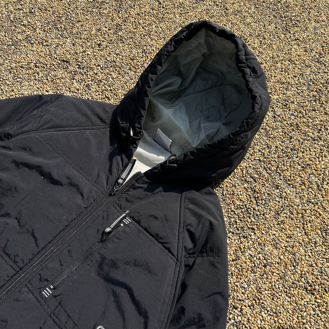 아디다스 (ADIDAS) 빅로고 후드 바람막이 패딩 상품이미지2