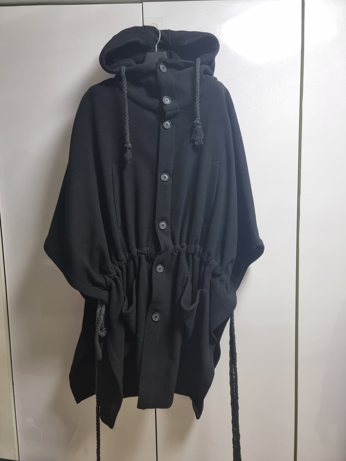 가오리 케이프 후드 코트 상품이미지2