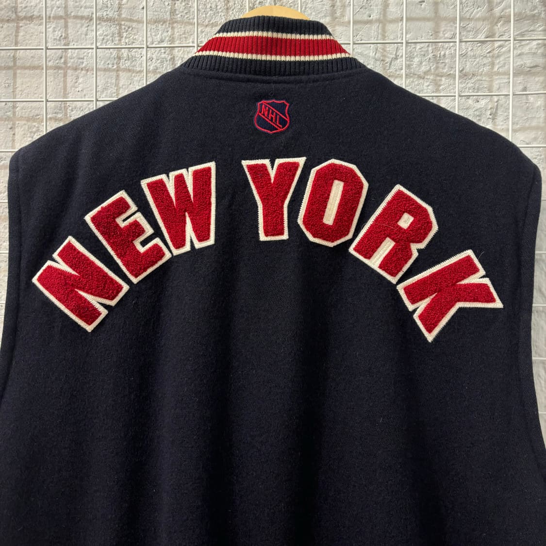 NHL 엠엘비 뉴욕 레인저스 울 베스트 자켓 L 상품이미지6