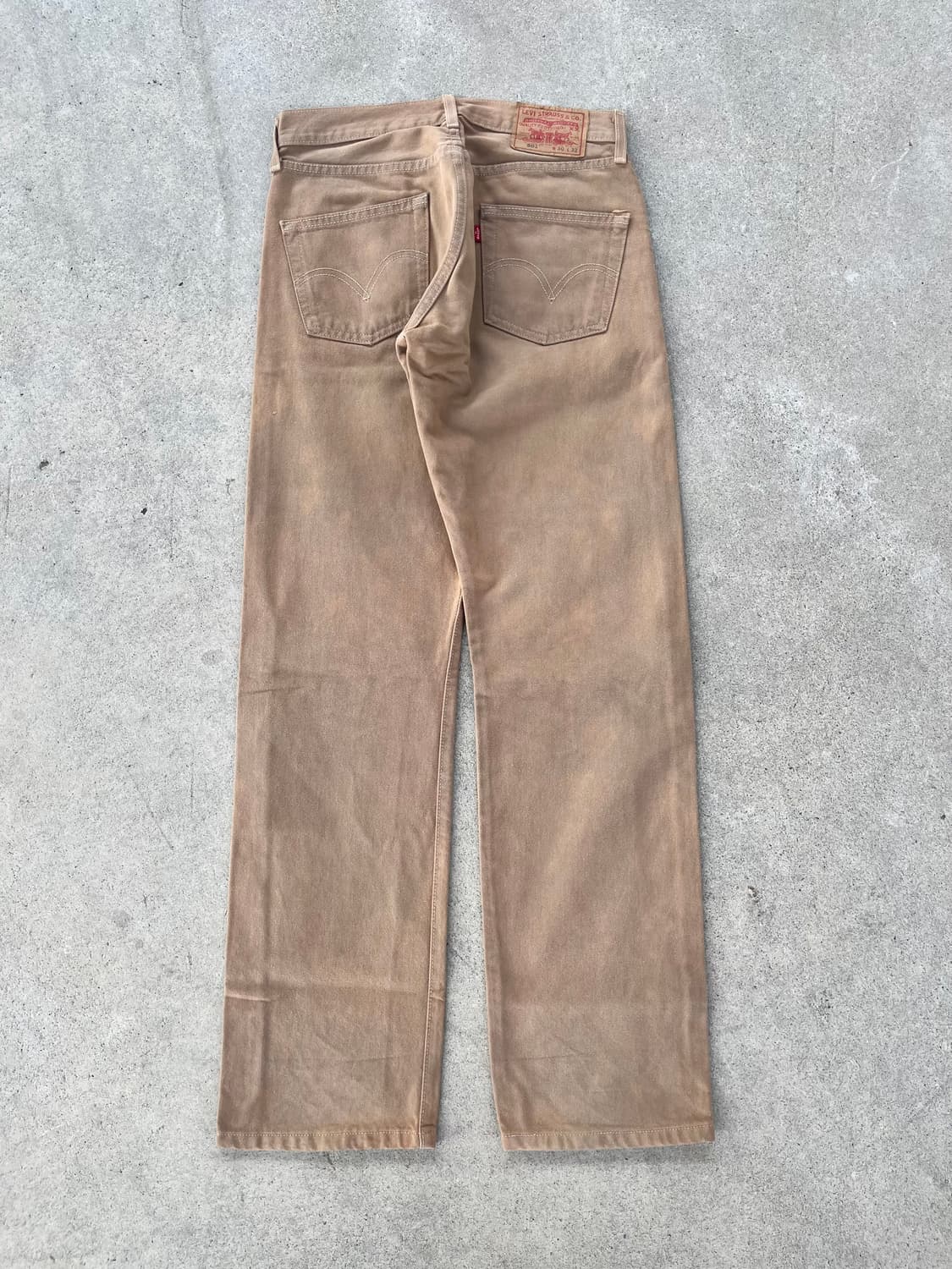 빈티지 리바이스 501 데님 팬츠 브라운 상품이미지3