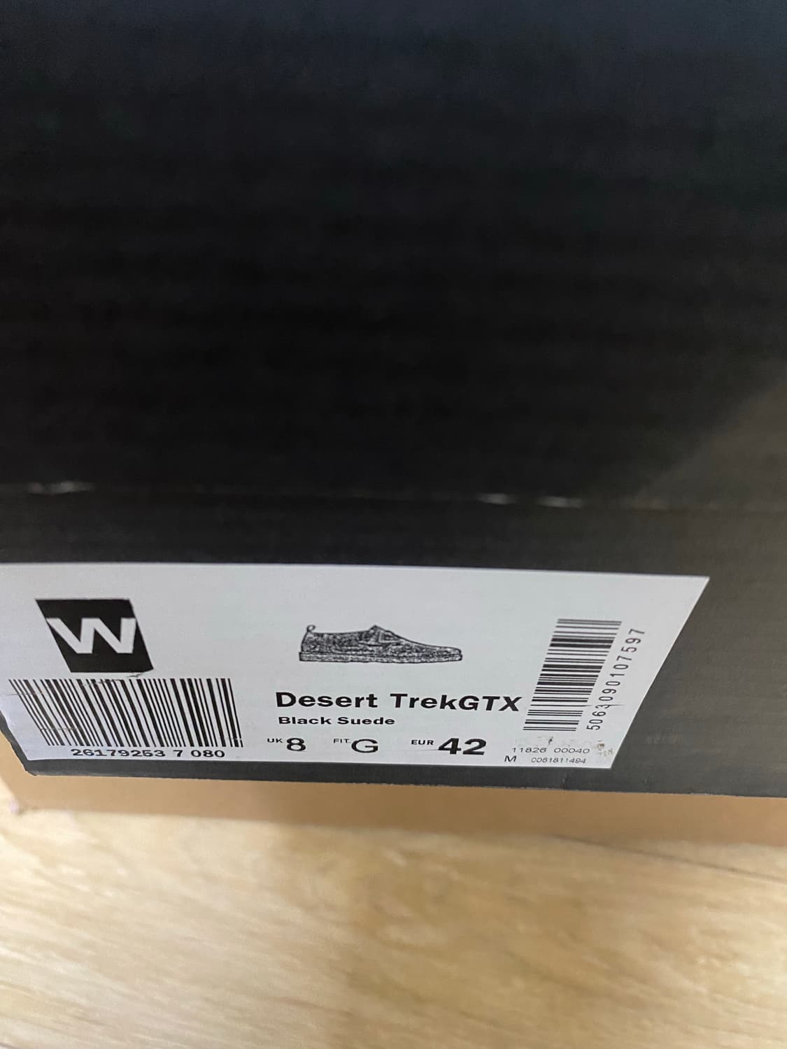 클락스 데저트 트랙 고어텍스 블랙 스웨이드 UK8 사이즈 팝니다 상품이미지3