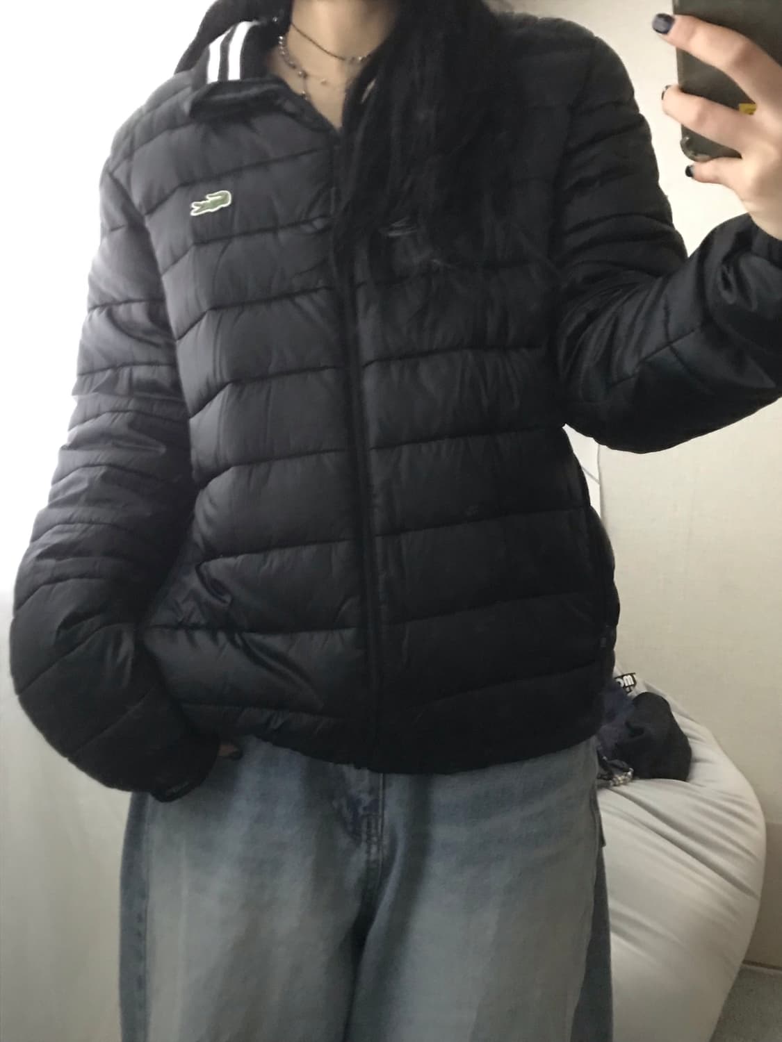 라코스테 블랙 경량패딩 상품이미지3