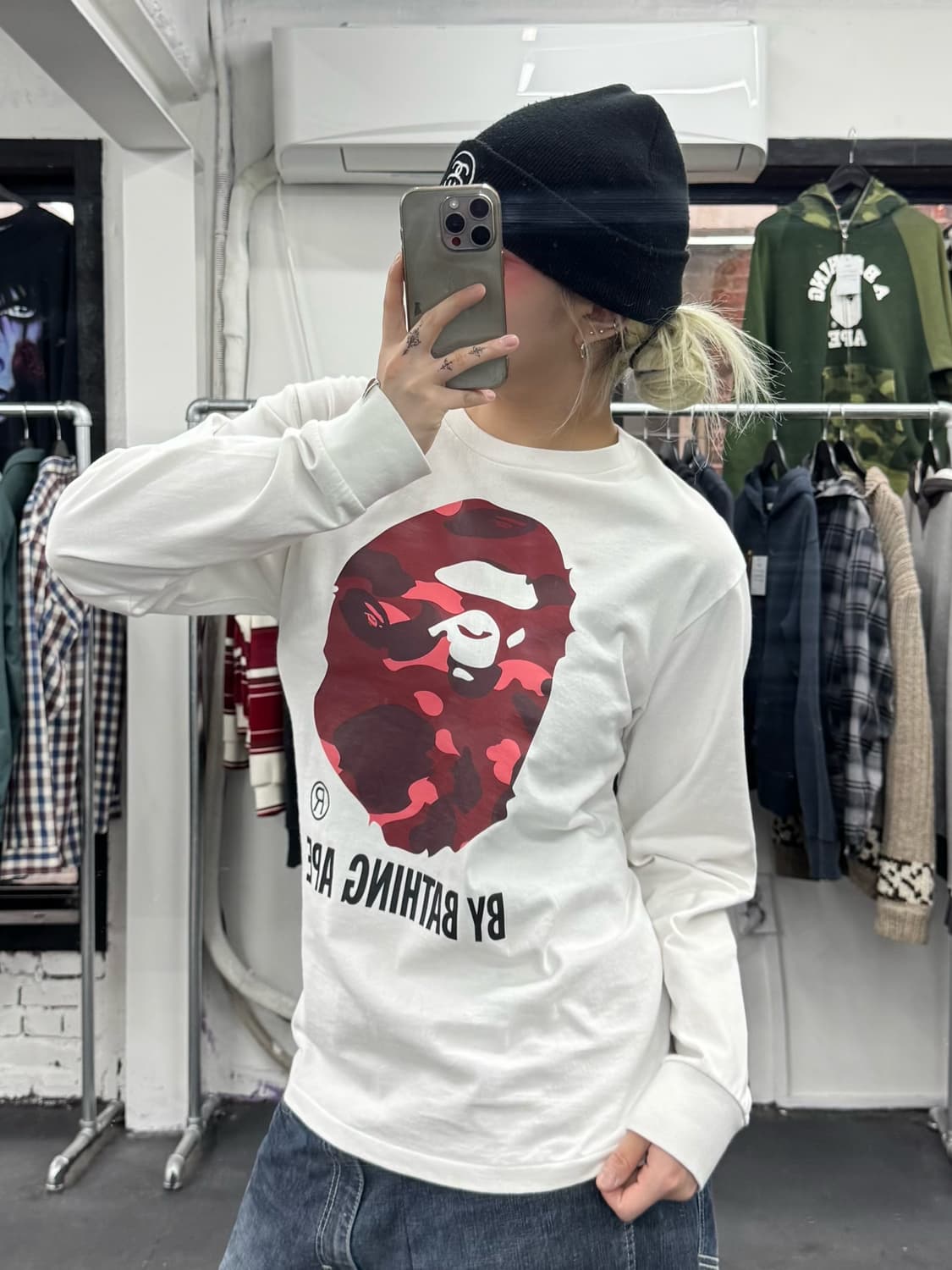 베이프 적계 빅사루 롱슬리브 상품이미지5