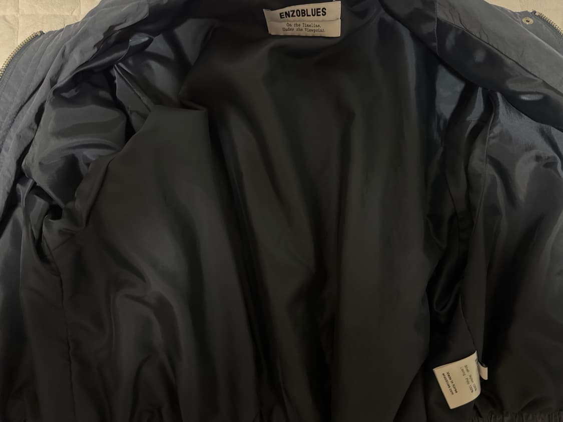 엔조블루스 크리스피 프렌치 블루종 자켓 (Navy) 상품이미지4