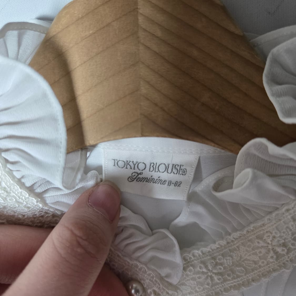 [JPN] 빈티지 프릴 클래식 블라우스 상품이미지4