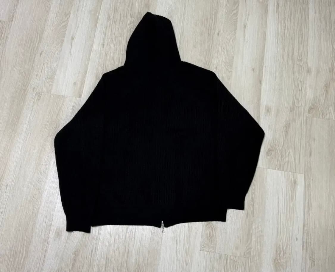 애프터프레이 니트 후드 집업 네이비 L 상품이미지4