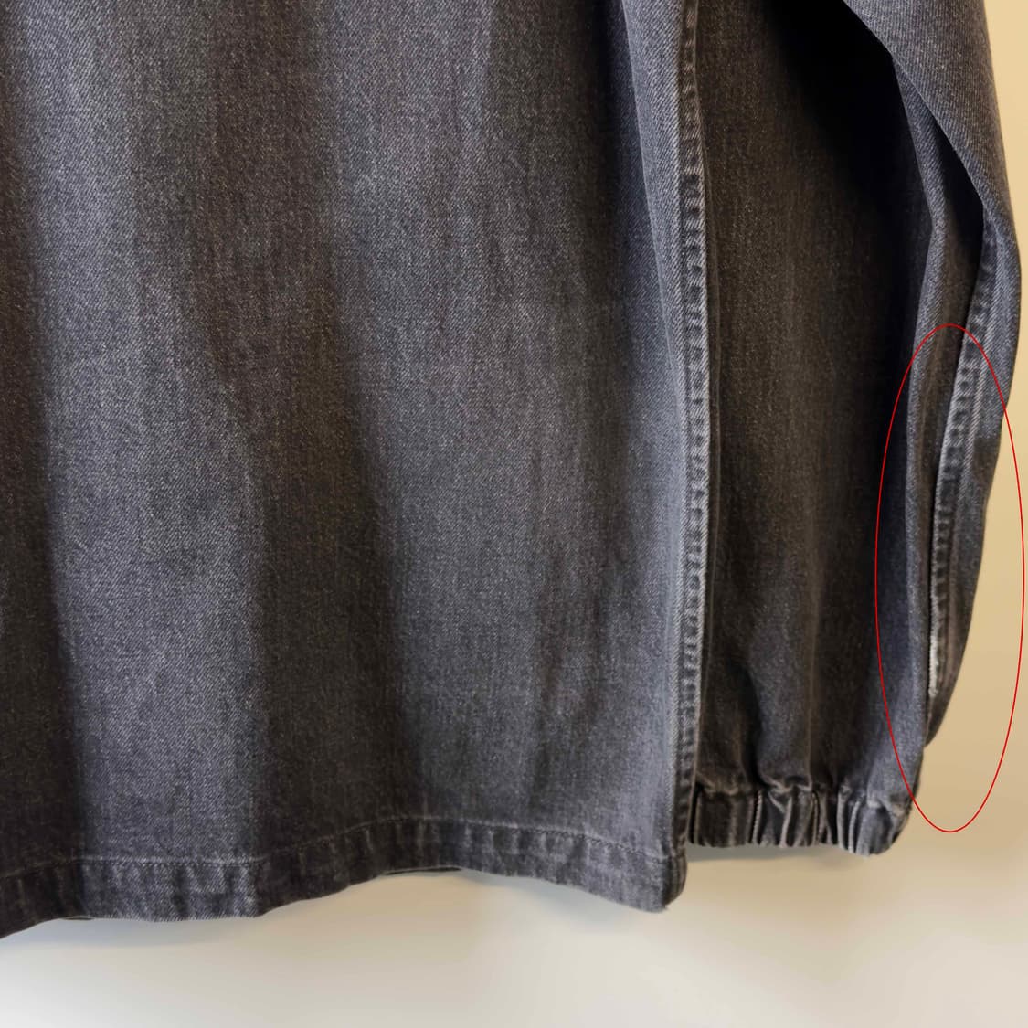 베이프 크로스본 흑청 데님 코치 자켓 상품이미지9