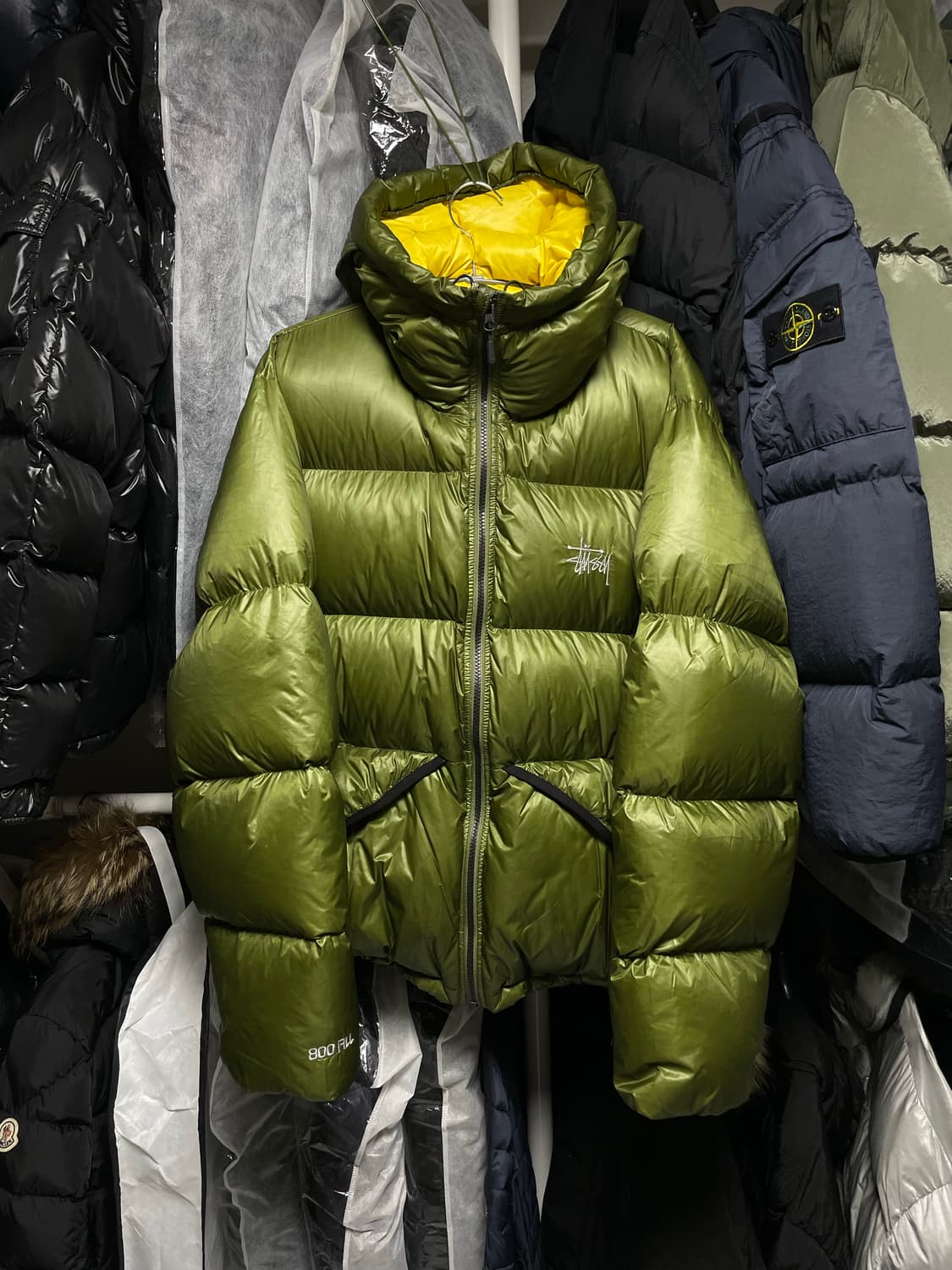 [M사이즈] 스투시 마이크로 립스탑 다운 푸퍼 패딩 자켓 상품이미지1
