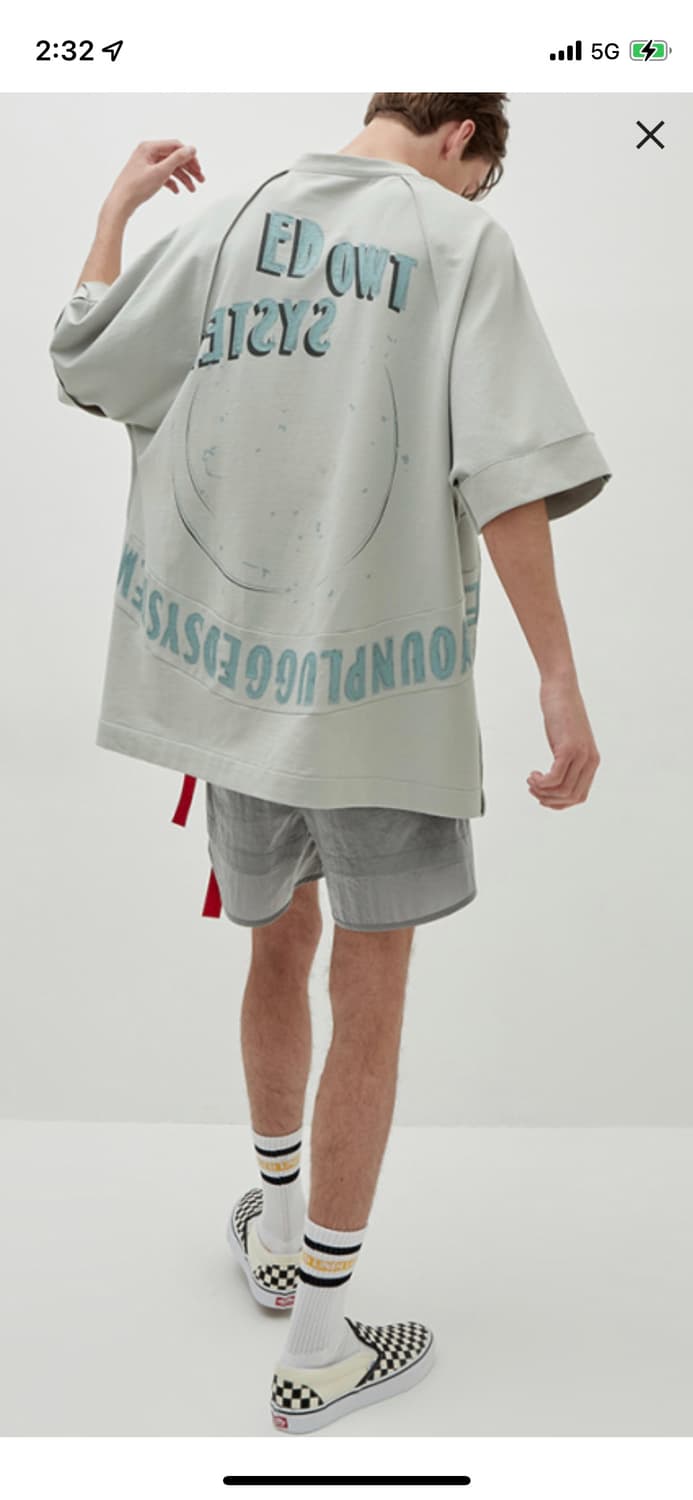 시스템옴므백프린팅반팔티셔츠 상품이미지2