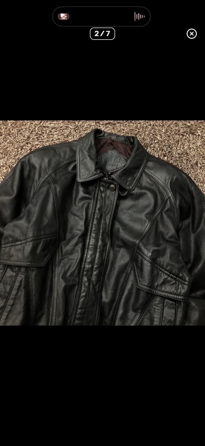 빈티지 양가죽 봄버 레더 가죽 자켓 상품이미지2